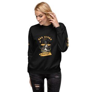 Bad Witch Energy Sweatshirt with 1862 Graphic on back! Halloween Witchy Vibes